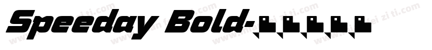 Speeday Bold字体转换